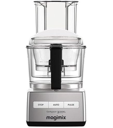 Magimix Robot 5200 セット クーペボウル MAGIMIX Robot De Cocina Compact 5200 Xl Plata/Negro : Amazon.es